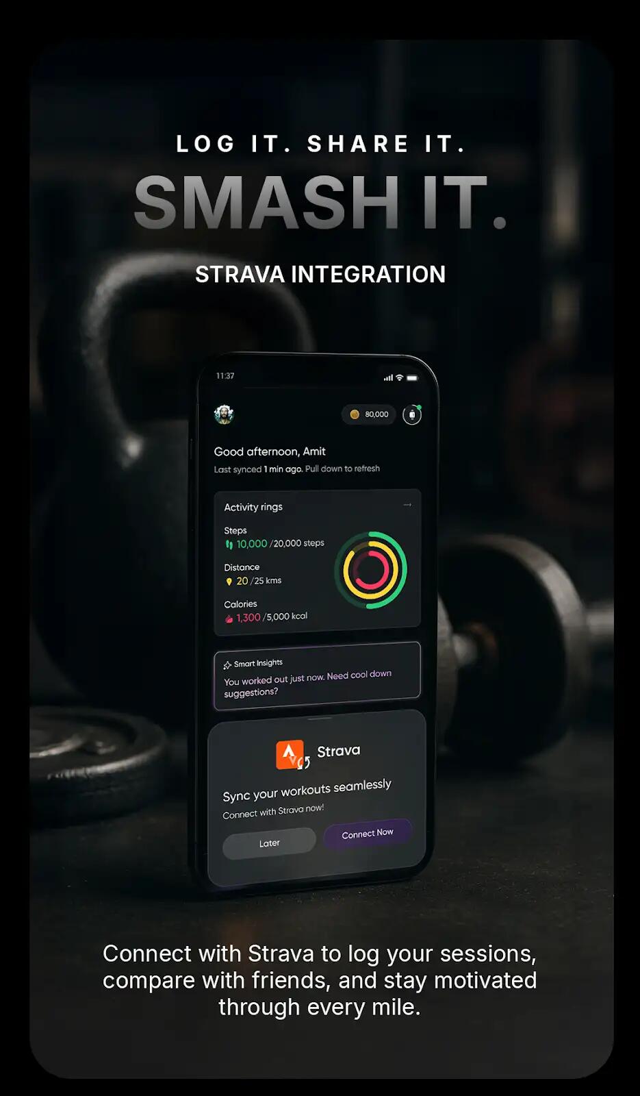Relógio Smartwatch NOISE Endeavour 2 Prateado 6/6