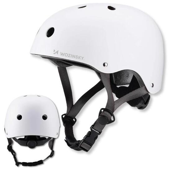 Kask BMX hulajnoga rowe Wozinsky M czarny lekki regulowany orzeszek