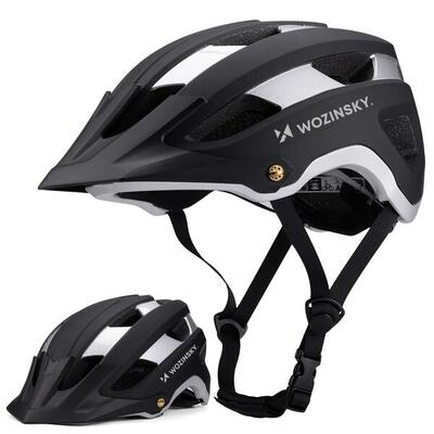 Casco leggero da mountain bike Wozinsky L – nero-argento