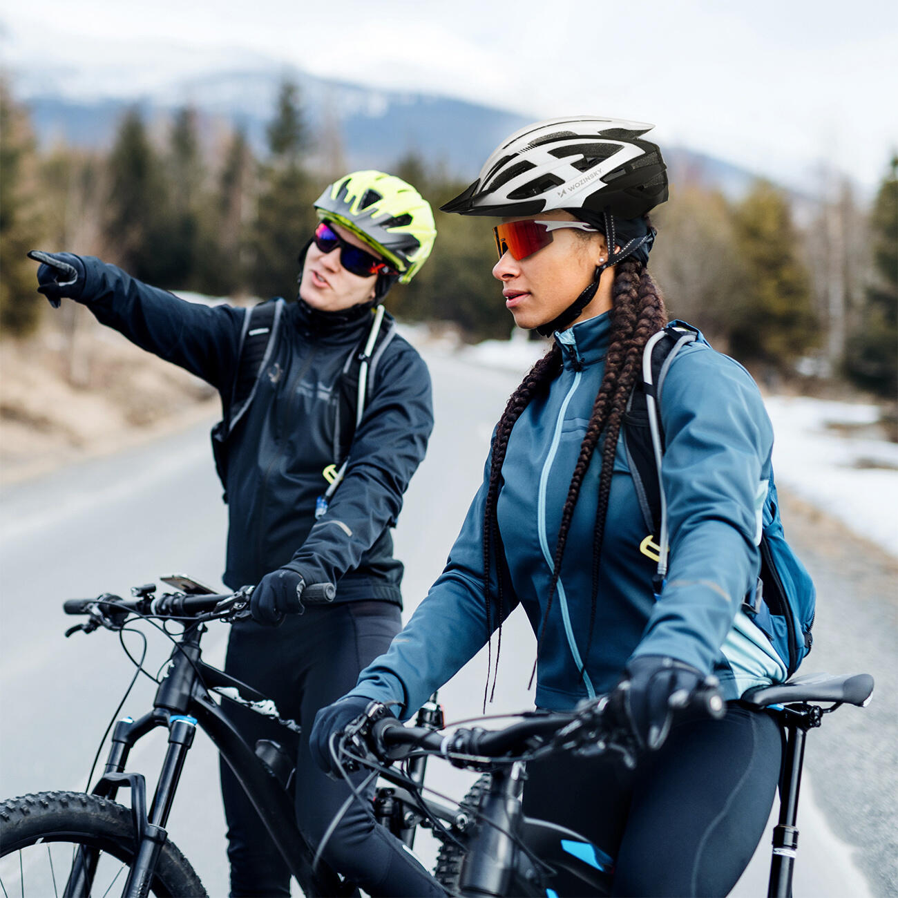 Fahrradhelm Wozinsky mit abnehmbarem visier und USB-licht 7/7