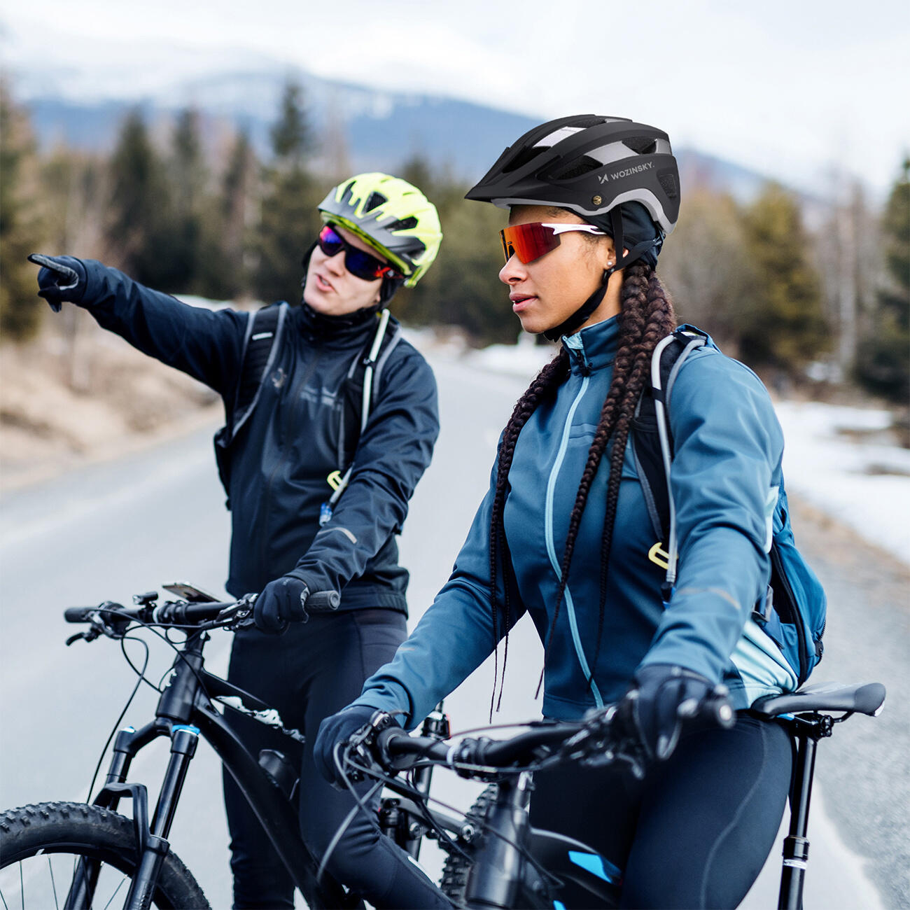 Fahrradhelm Wozinsky mit abnehmbarem visier leicht 5/7