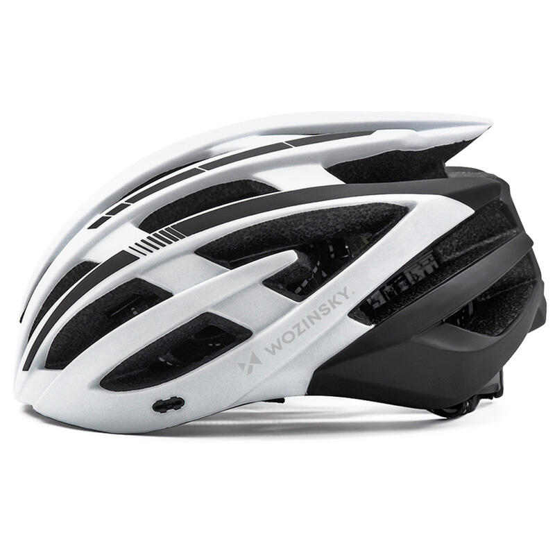 Cască de bicicletă all mountain Wozinsky cu vizieră detașabilă și lumină USB