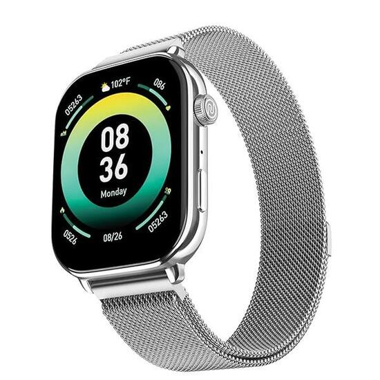 Slimme Horloge Smartwatch NOISE Pulse 4 Max Link Zilver
