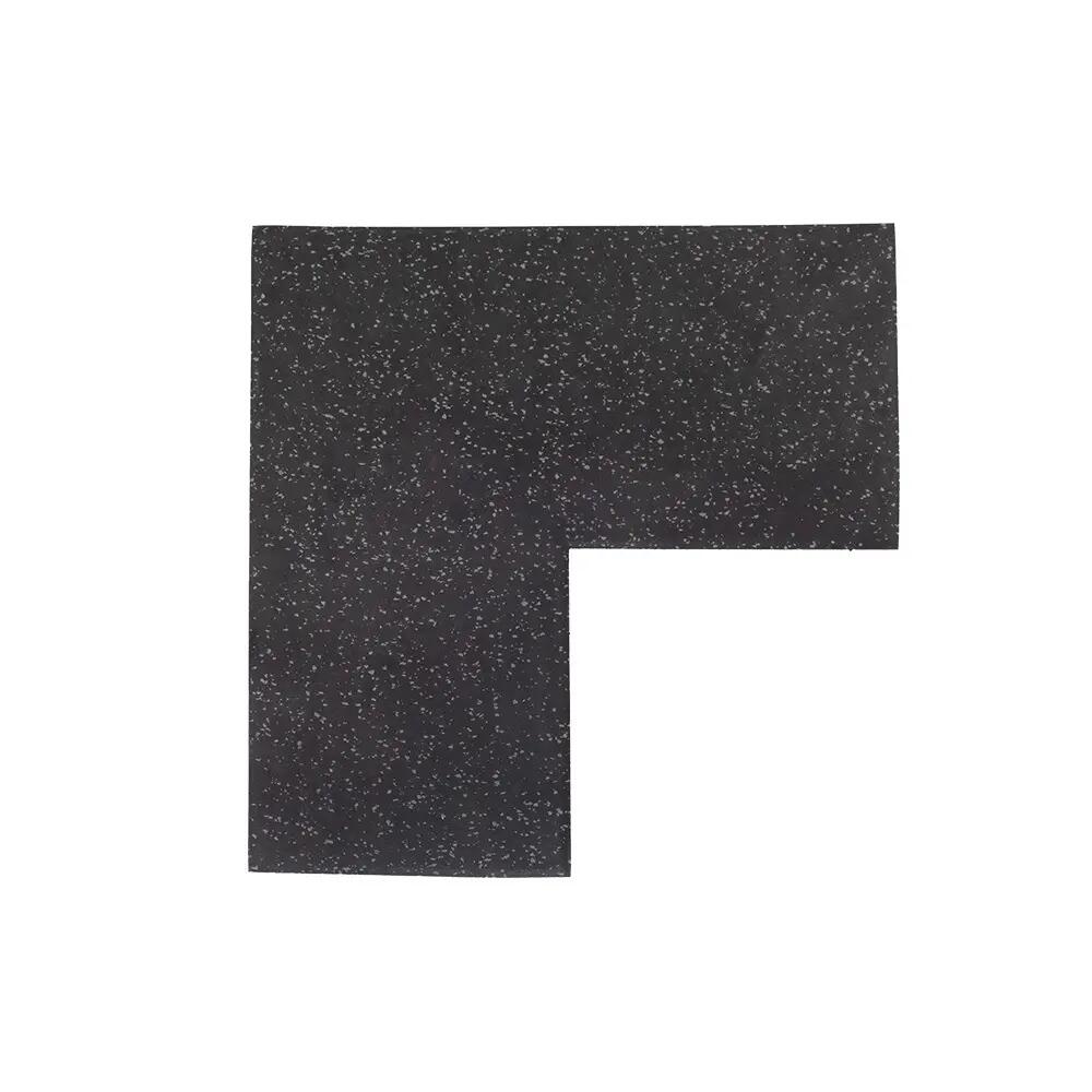 Colțar cauciuc pentru podea sportivă FIFTEEN 25x25 cm - 20 mm - Gri închis 7/7