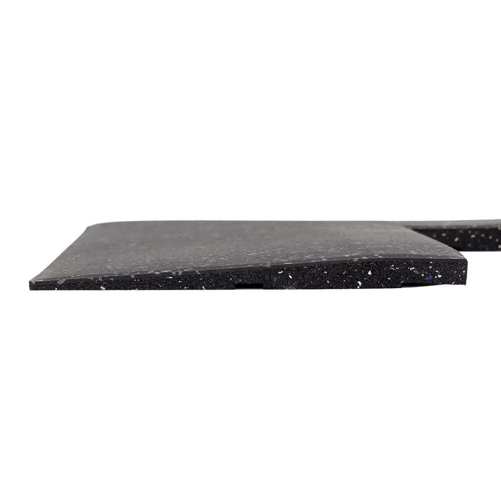 Colțar cauciuc pentru podea sportivă FIFTEEN 25x25 cm - 20 mm - Gri închis 5/7