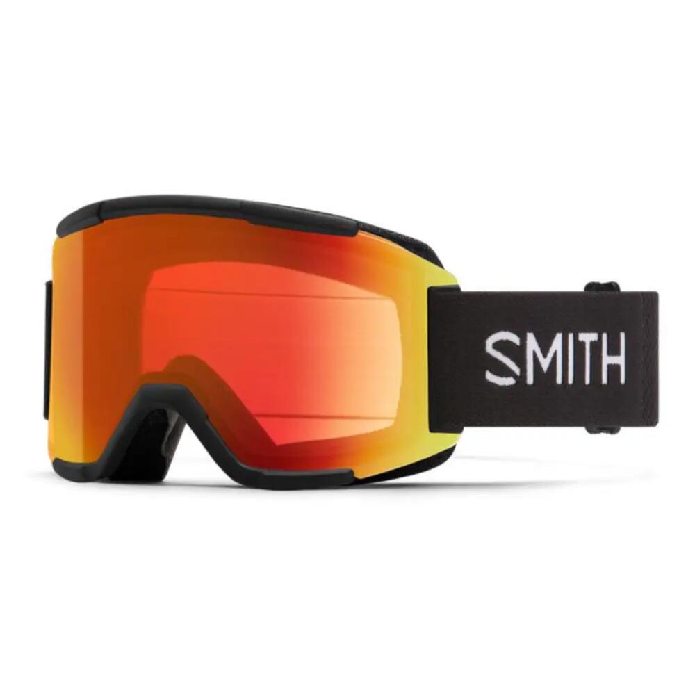Smith Squad Snow Goggles - Black with Red Mirror