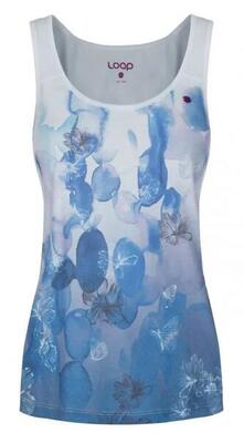 Canotta donna Loap Alise bianca con stampa floreale