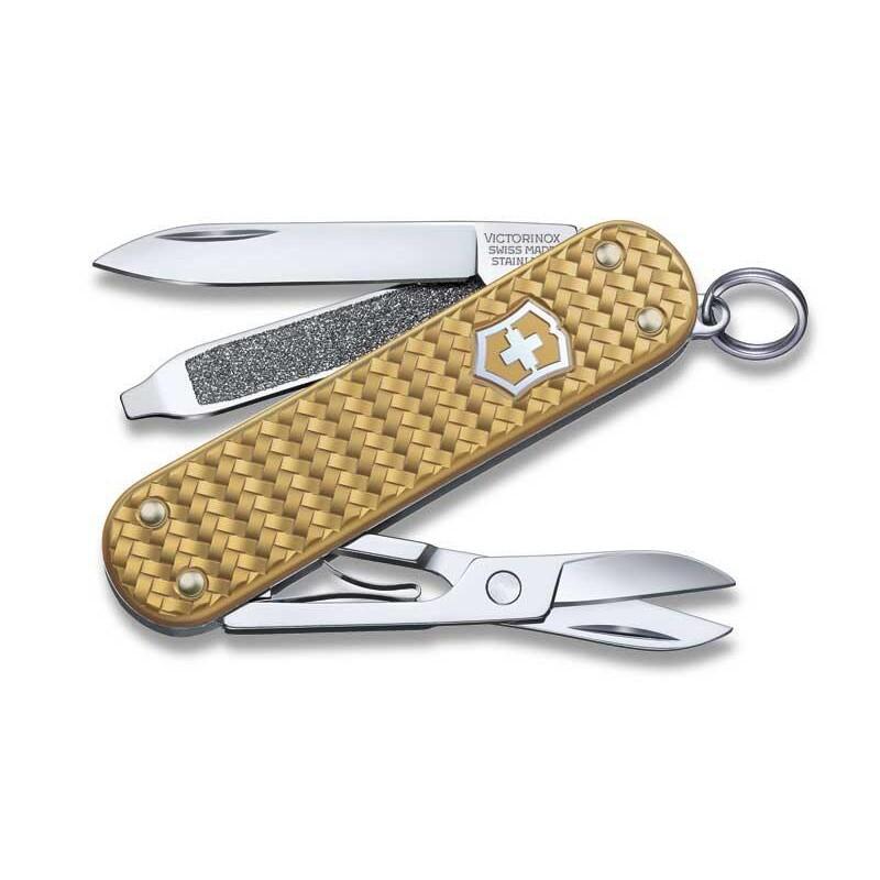 VICTORINOX Kapesní nůž CLASSIC PRECIOUS ALOX, 58 mm, Brass Gold