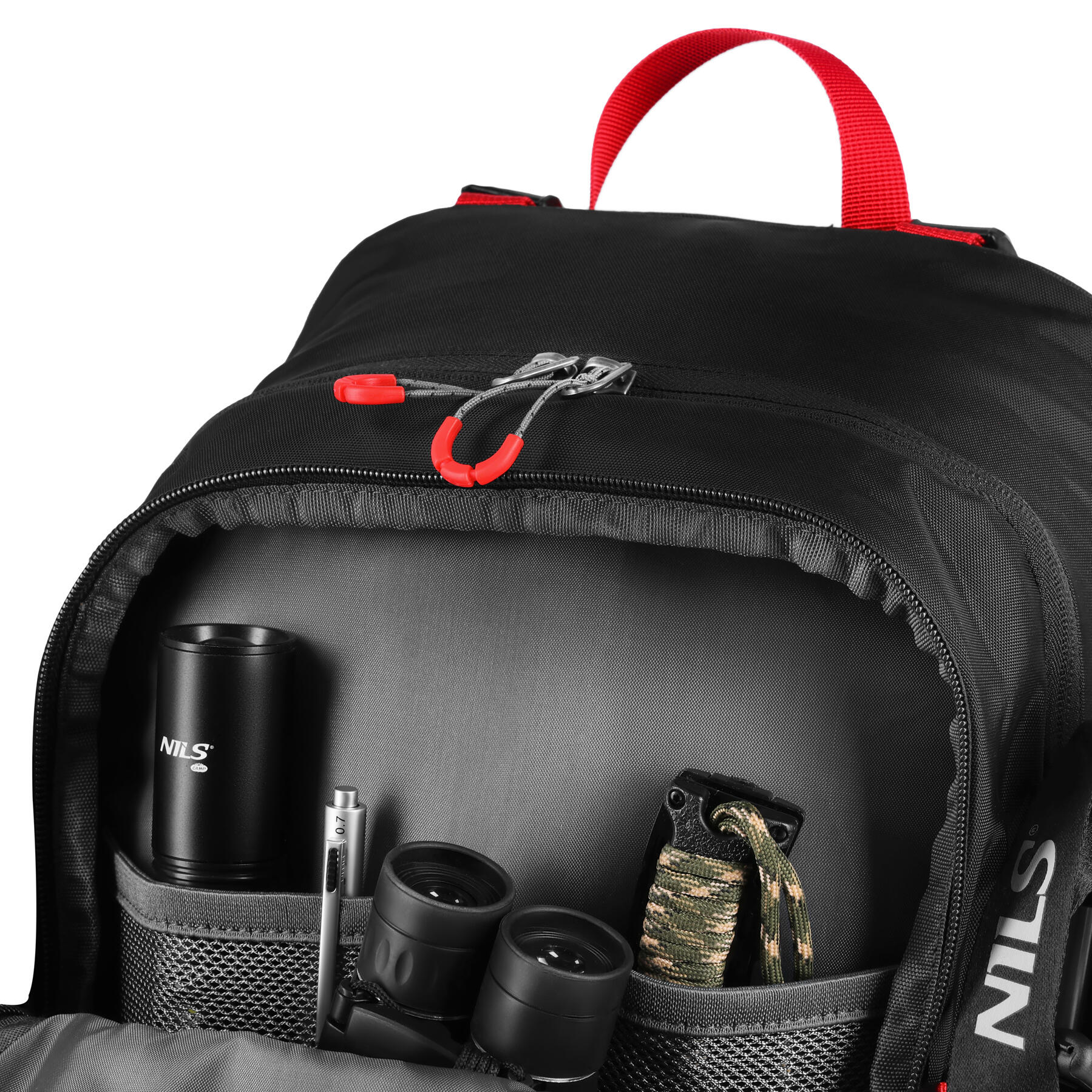 Sac à dos touristique rouge Wayfarer 35 L NILS CAMP NC1925 4/7