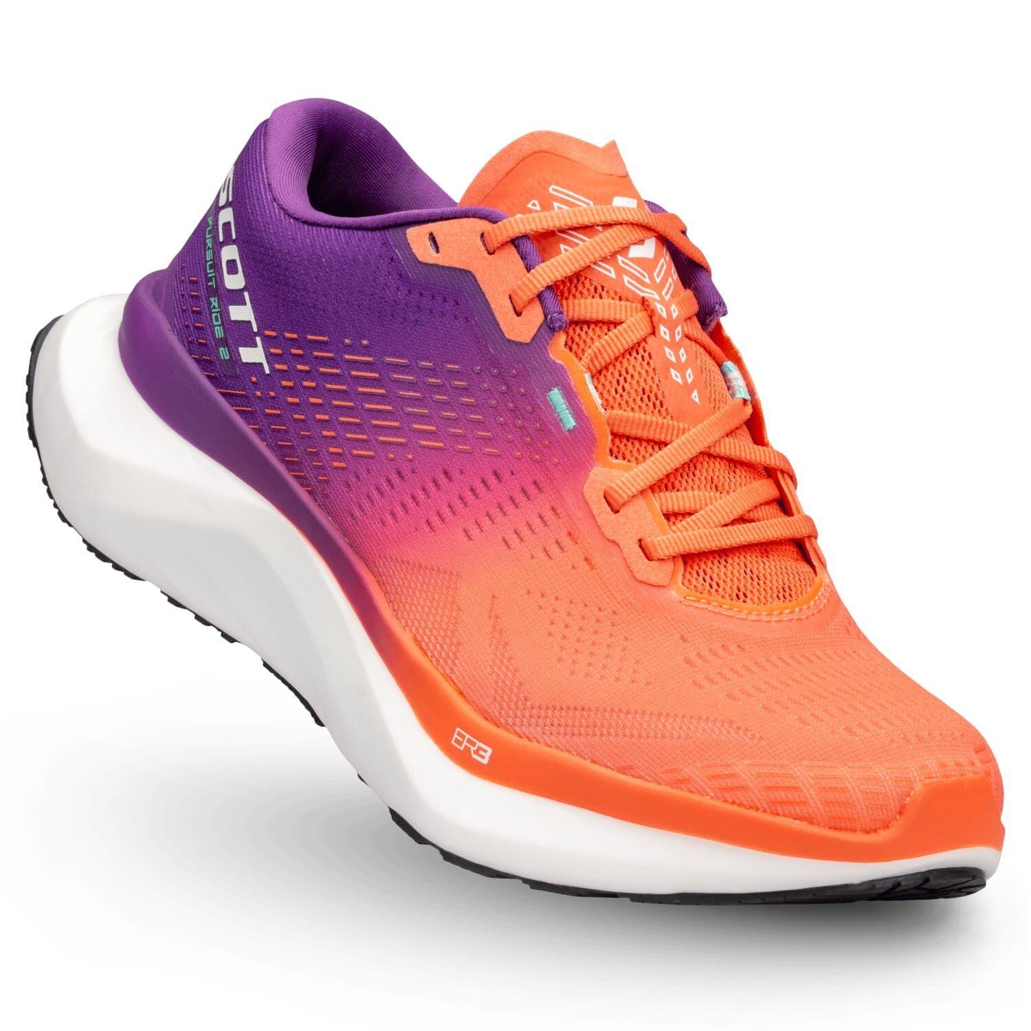 naranja / morado