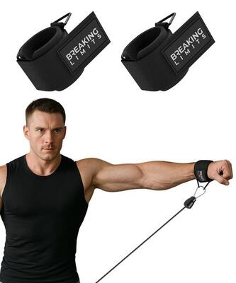 Wrist cuffs gym - fitness cuffs voor kabelmachine - geschikt voor lateral raises
