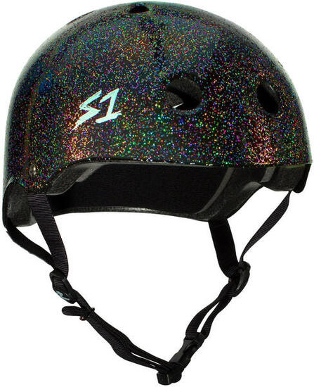 Casque Lifer - Noir Brillant Pailleté - Taille XXXL - S ONE