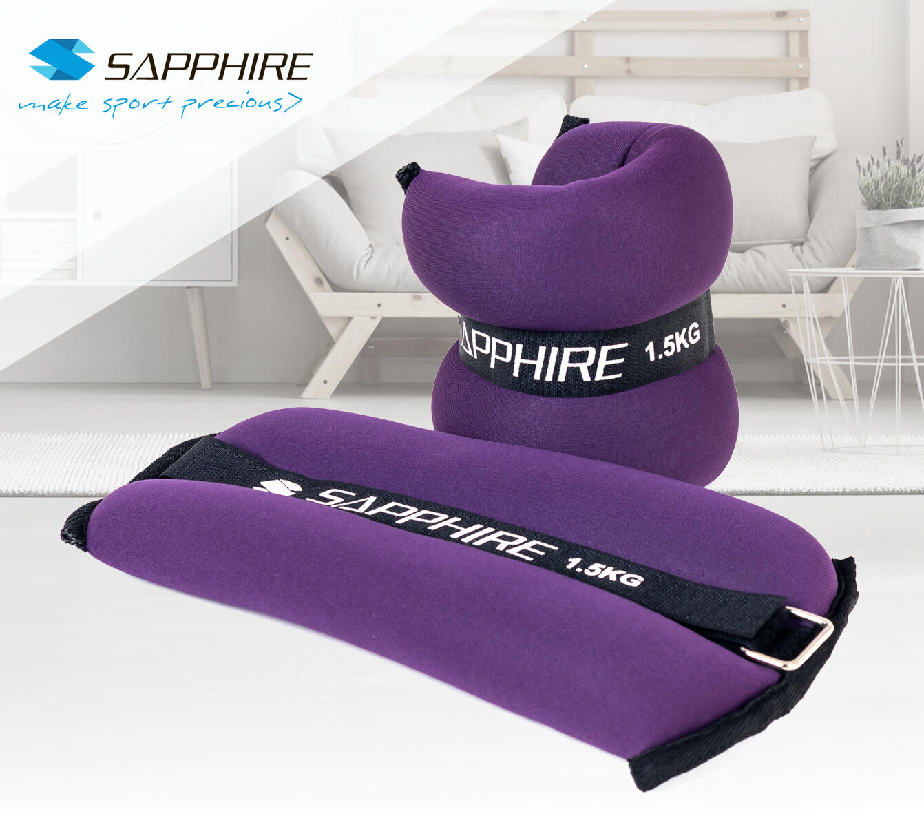 Obciążenia na rzep Sapphire 2x1,5 kg SG-10/15R 4/7