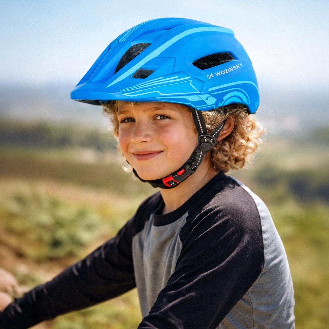 Casque de vélo intégral pour enfants avec lumière arrière USB Wozinsky 6/7