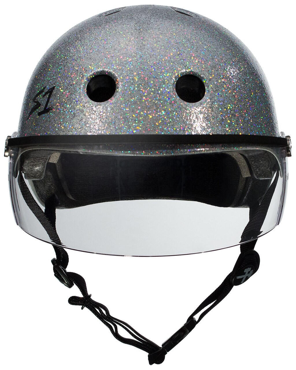Casque Lifer - Visière - Paillettes argentées - Taille XL - S ONE 3/4