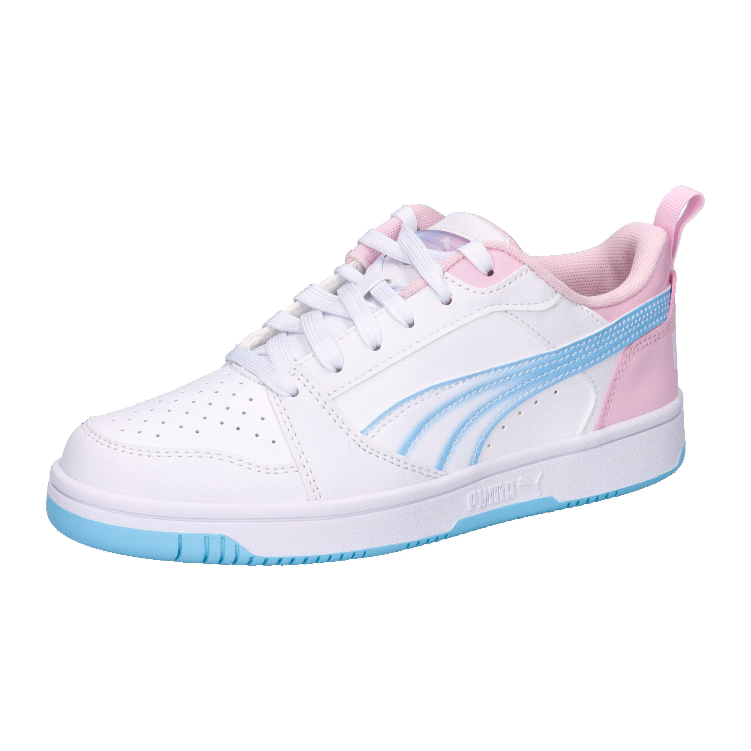 WEISS / pastellblau