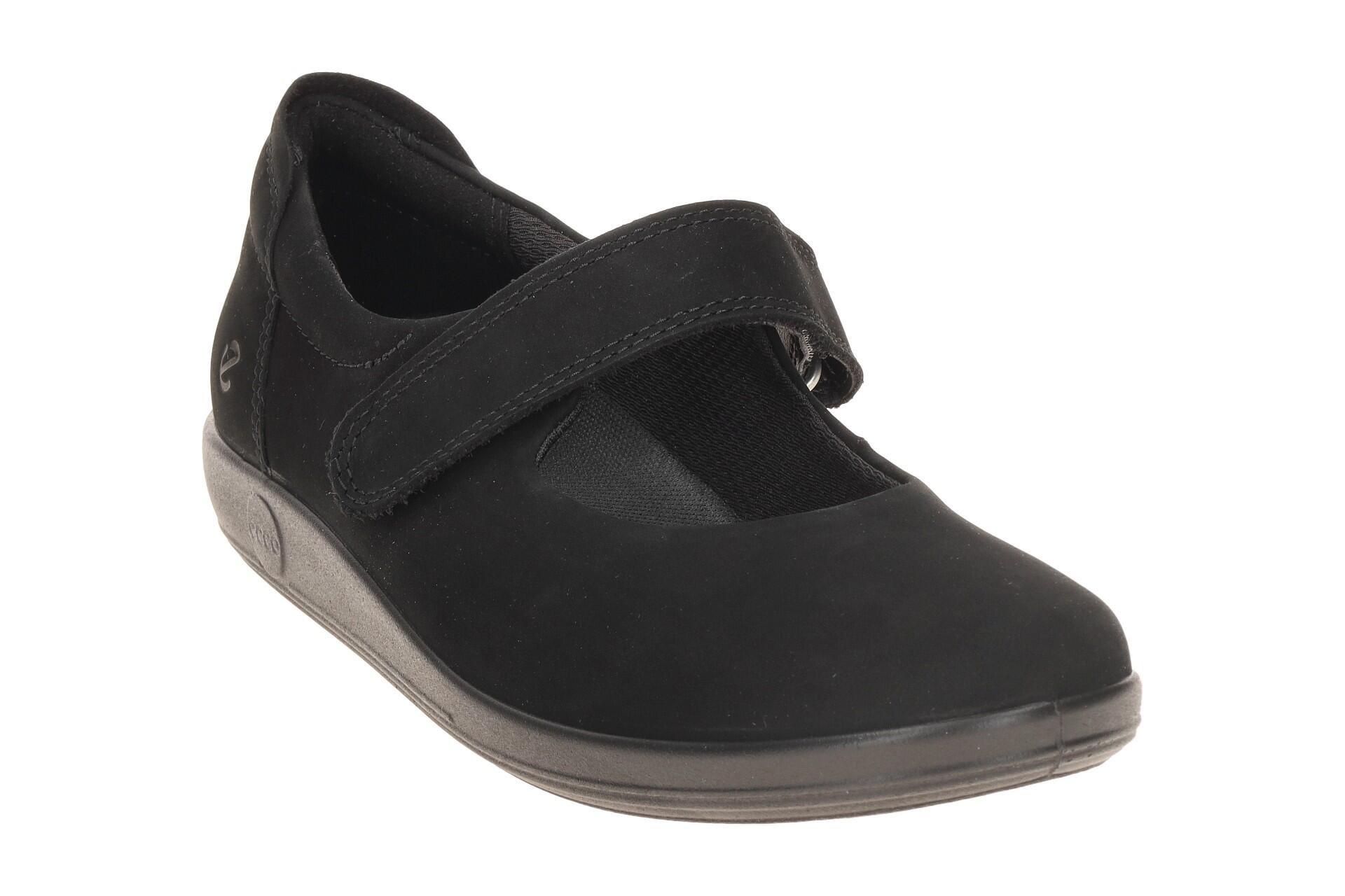 Ecco Soft 2 Schuhe Mary-Jane Ballerina schwarz 207503 3/7