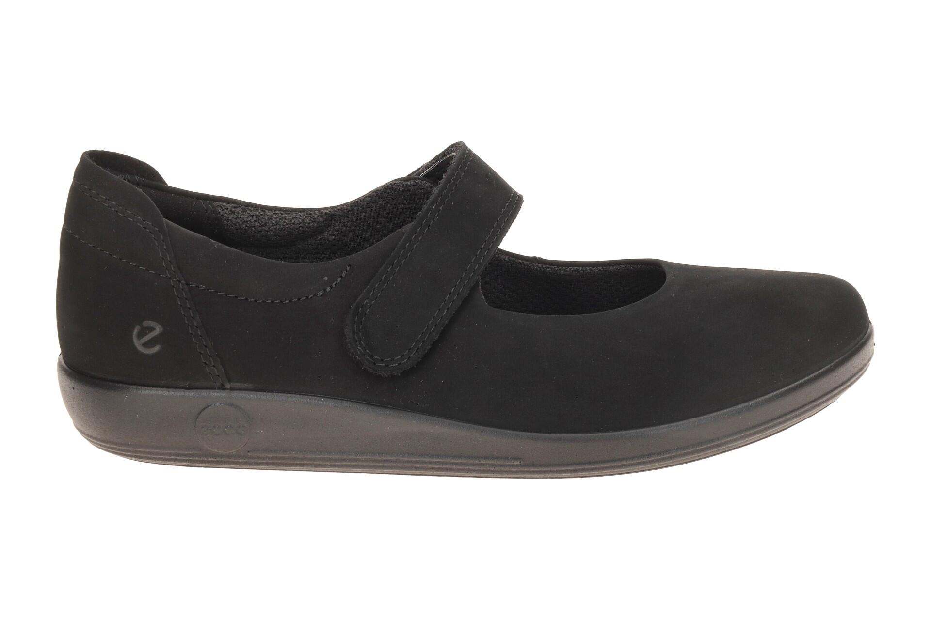 Ecco Soft 2 Schuhe Mary-Jane Ballerina schwarz 207503 2/7