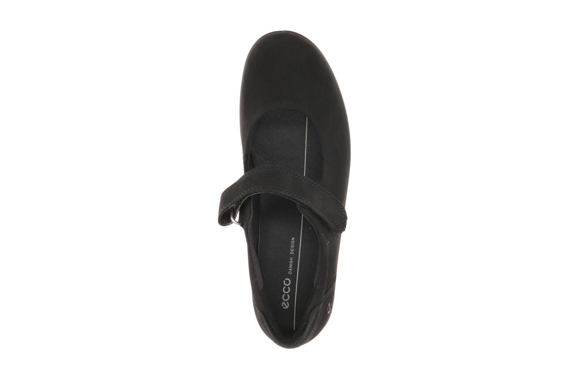 Ecco Soft 2 Schuhe Mary-Jane Ballerina schwarz 207503 6/7