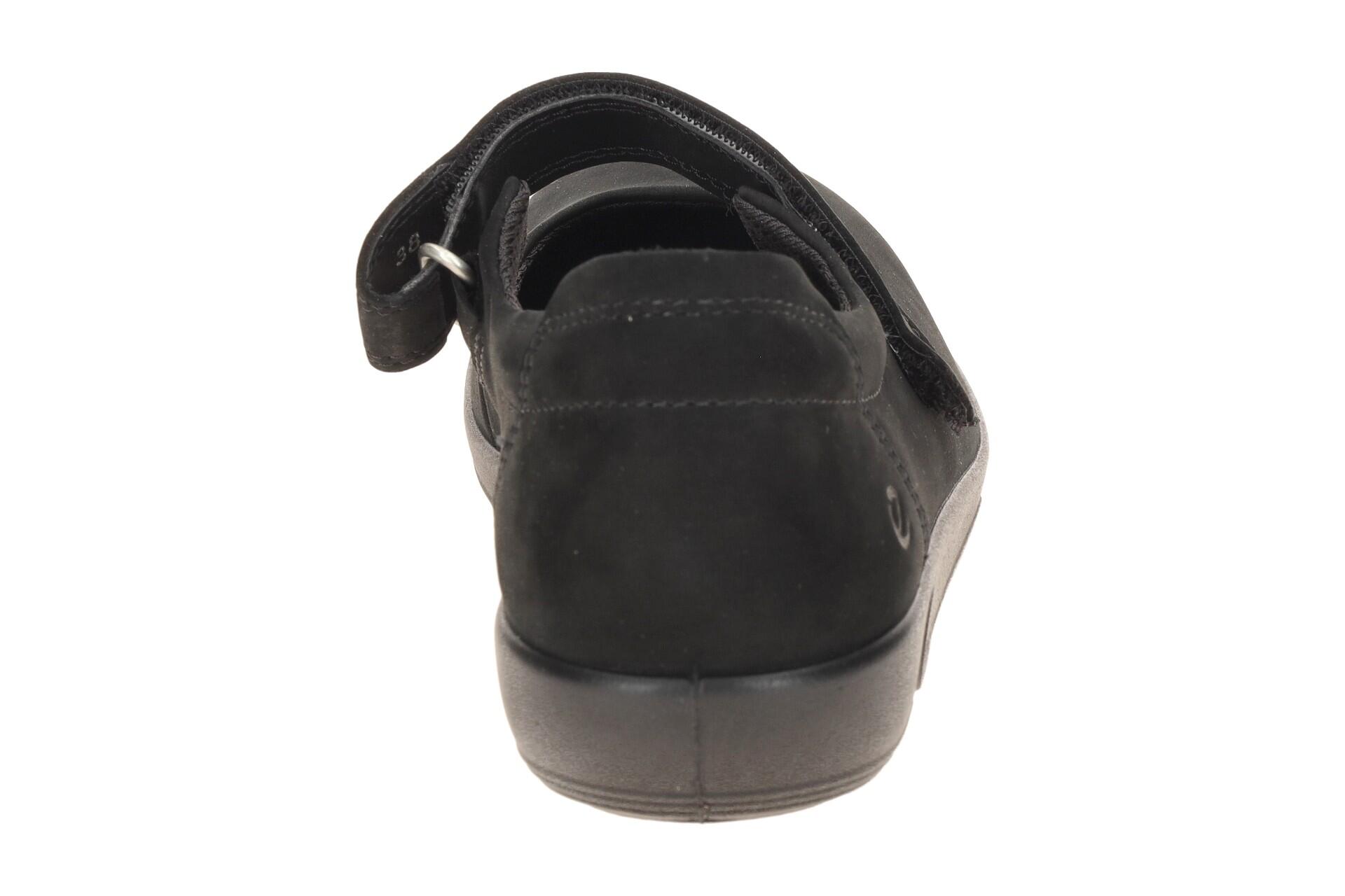 Ecco Soft 2 Schuhe Mary-Jane Ballerina schwarz 207503 5/7