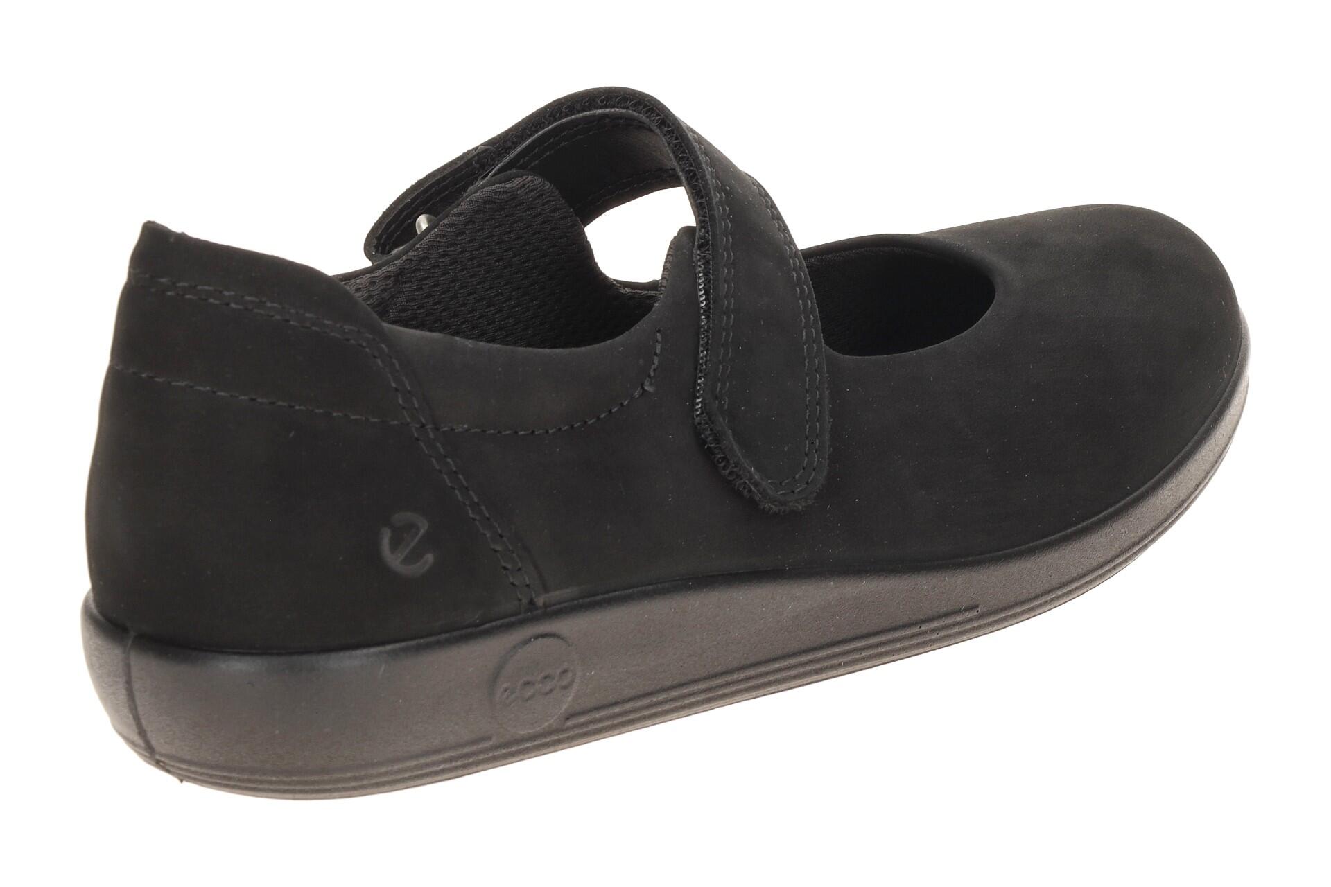 Ecco Soft 2 Schuhe Mary-Jane Ballerina schwarz 207503 4/7