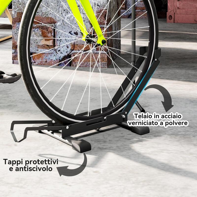 Suport reglabil pentru biciclete SPORTNOW din oțel și plastic, negru