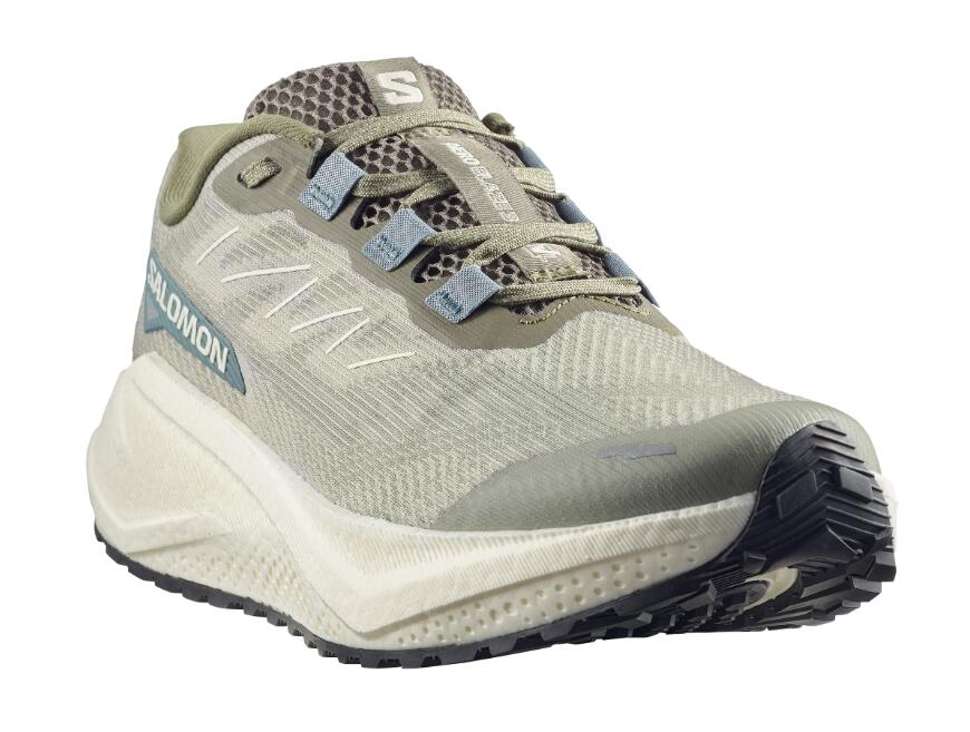 Chaussure de Running / Trail Homme Salomon "AERO BLAZE 3 GRVL" Vert 2/7