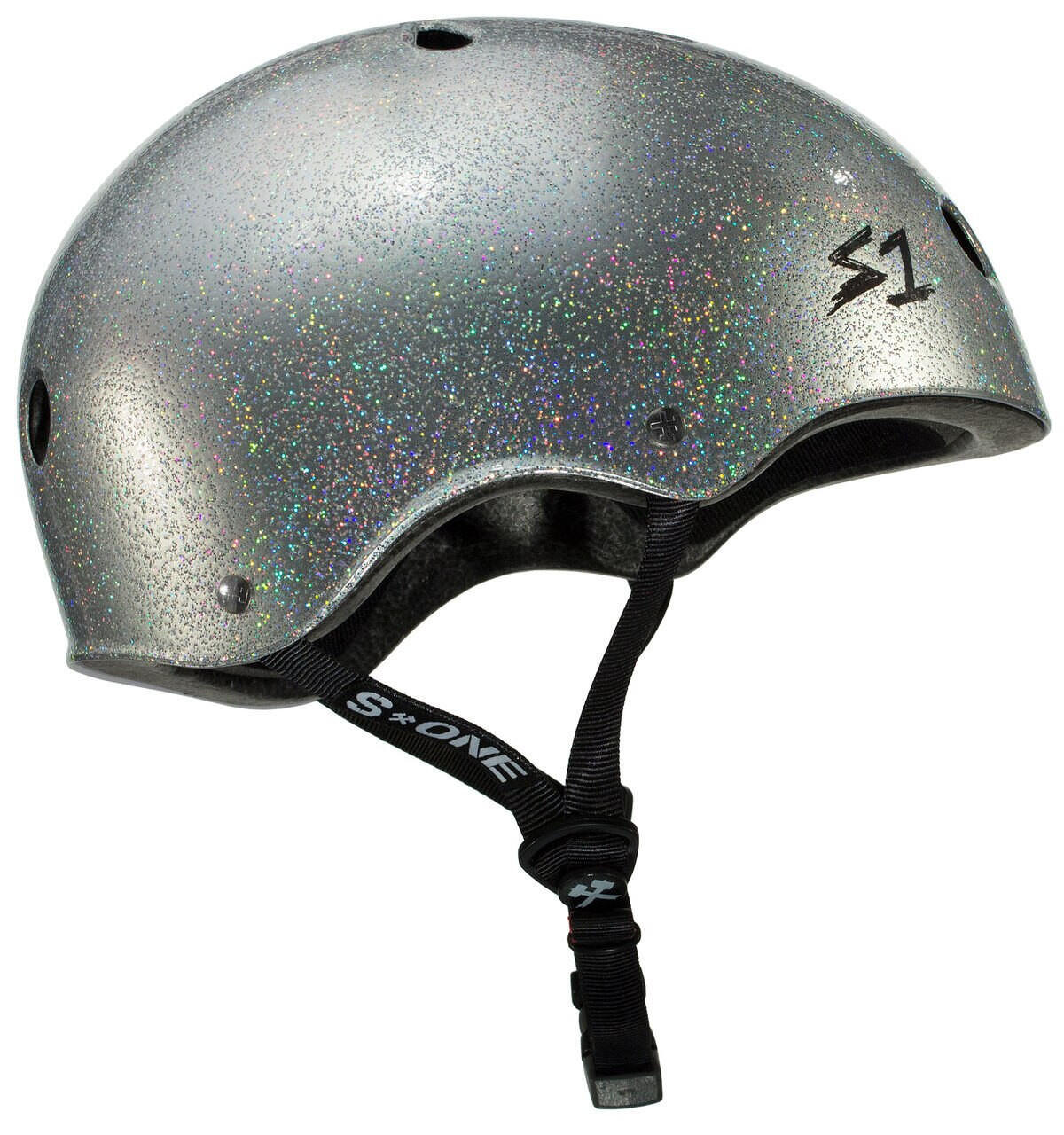 Casque Mega Lifer - Paillettes argentées - Taille L - S ONE 2/3