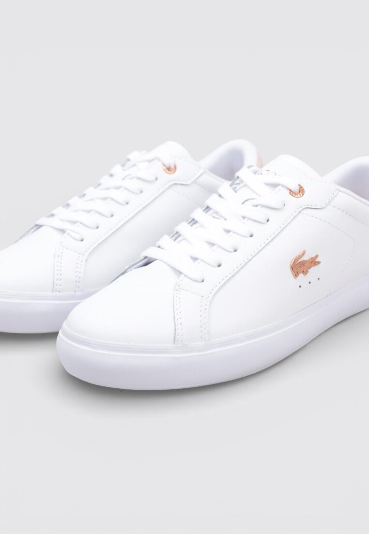 Zapatillas Deportivas Mujer Lacoste POWERCOURT Blanc 3/4