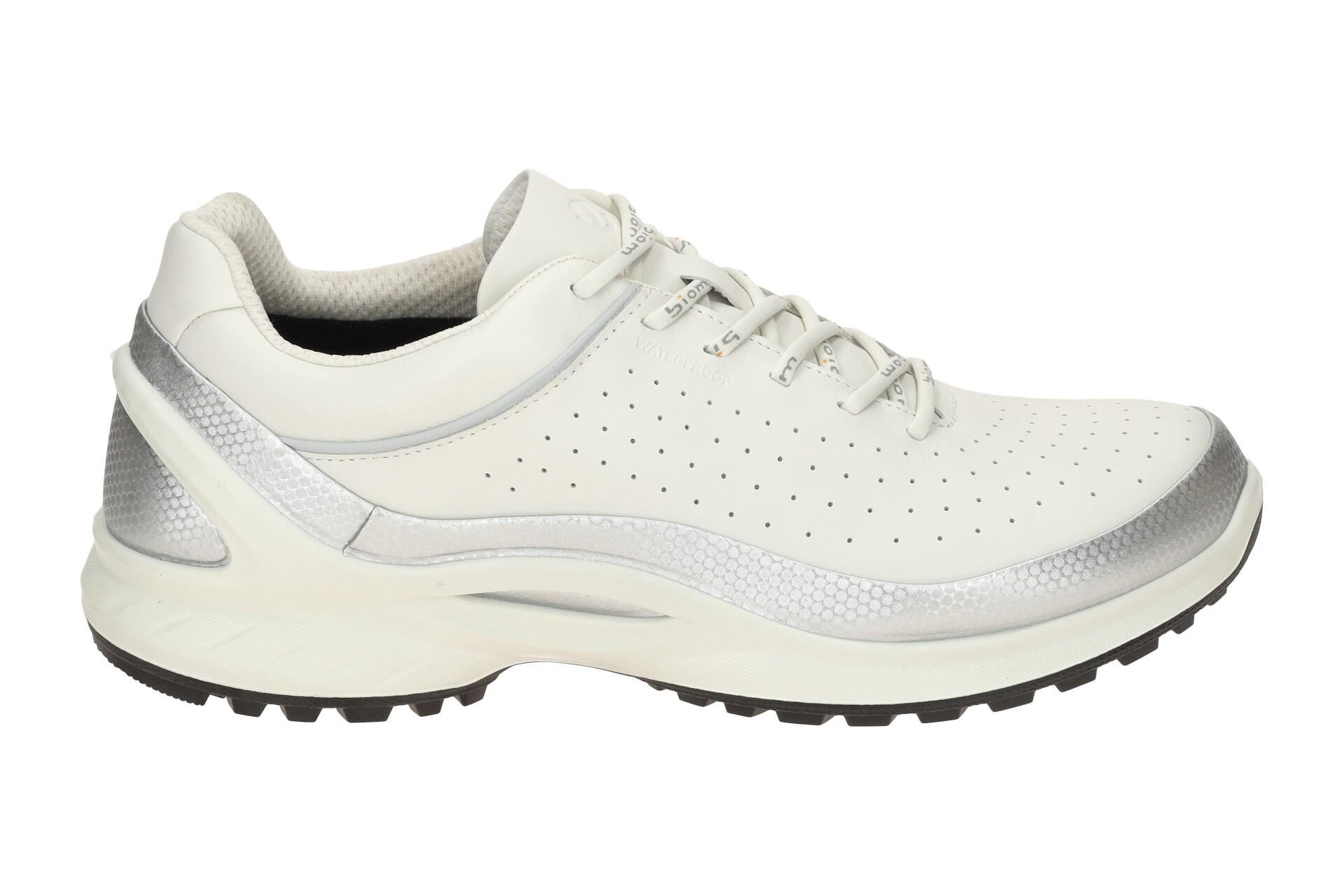 ecco Biom Energi Schuhe weiß silber Sneaker Waterproof 2/7