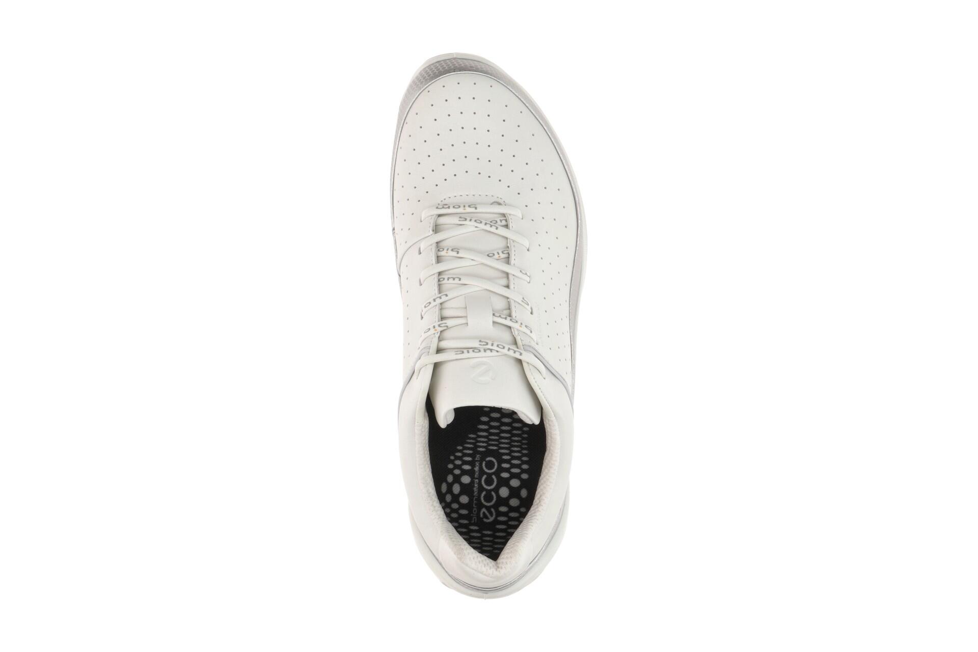ecco Biom Energi Schuhe weiß silber Sneaker Waterproof 6/7