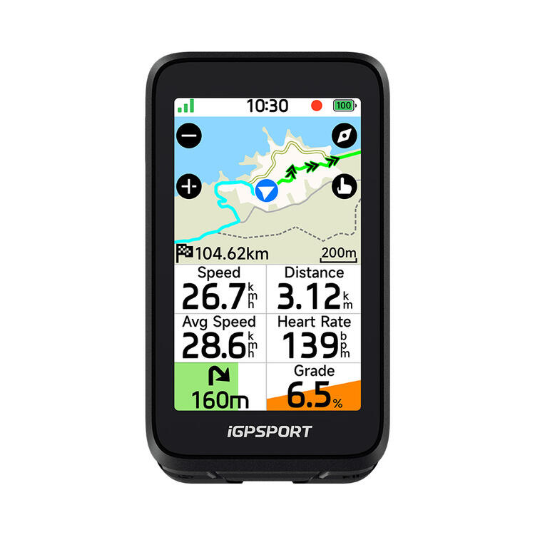 Licznik rowerowy GPS iGPSPORT BiNavi Air + Uchwyt FAROZ