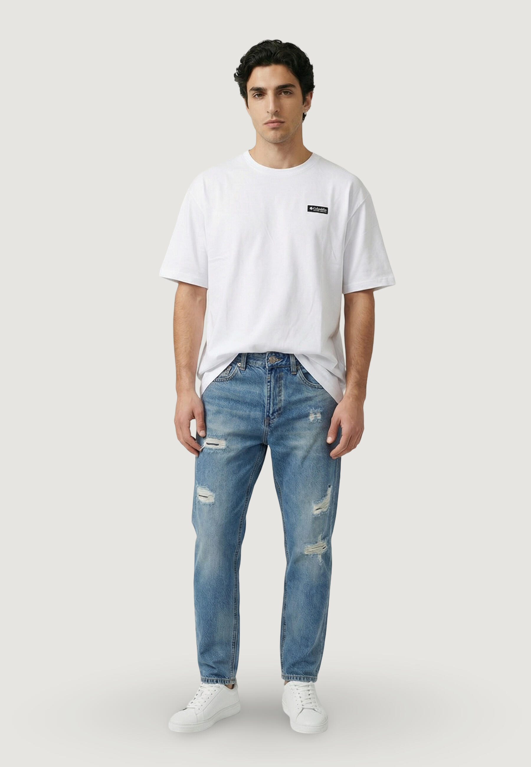 T-shirt maniche corte Uomo CSC™ Heavyweight Tee Bianco 3/5