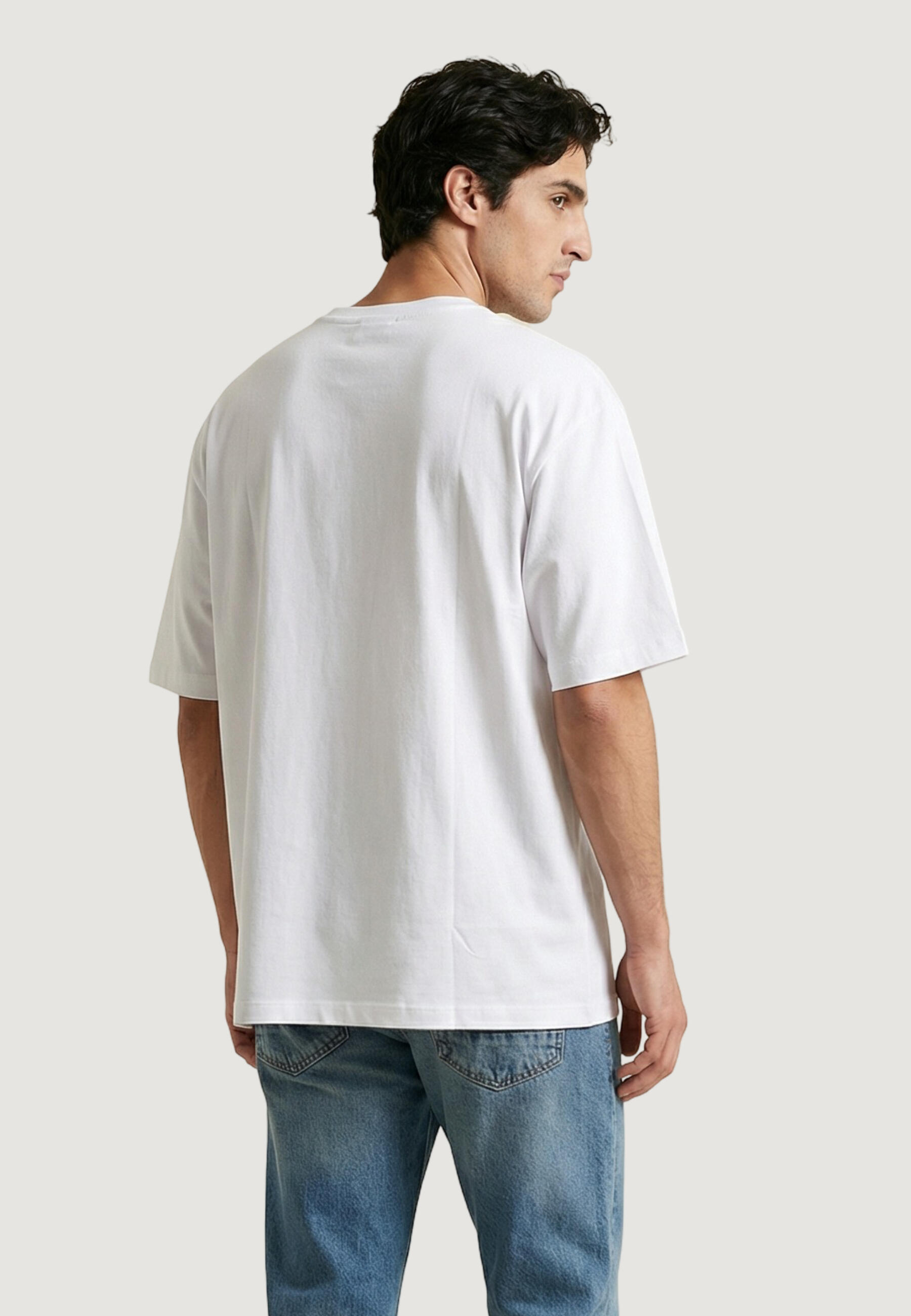 T-shirt maniche corte Uomo CSC™ Heavyweight Tee Bianco 4/5