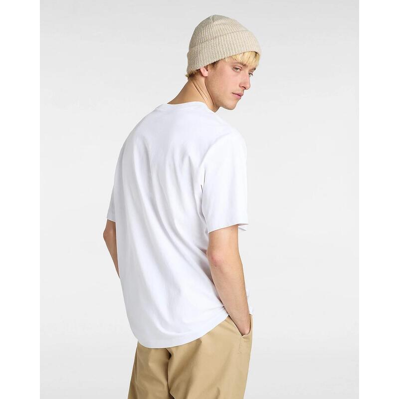 Tricou casual vn000p56wht1 cu mânecă scurtă alb bărbătesc