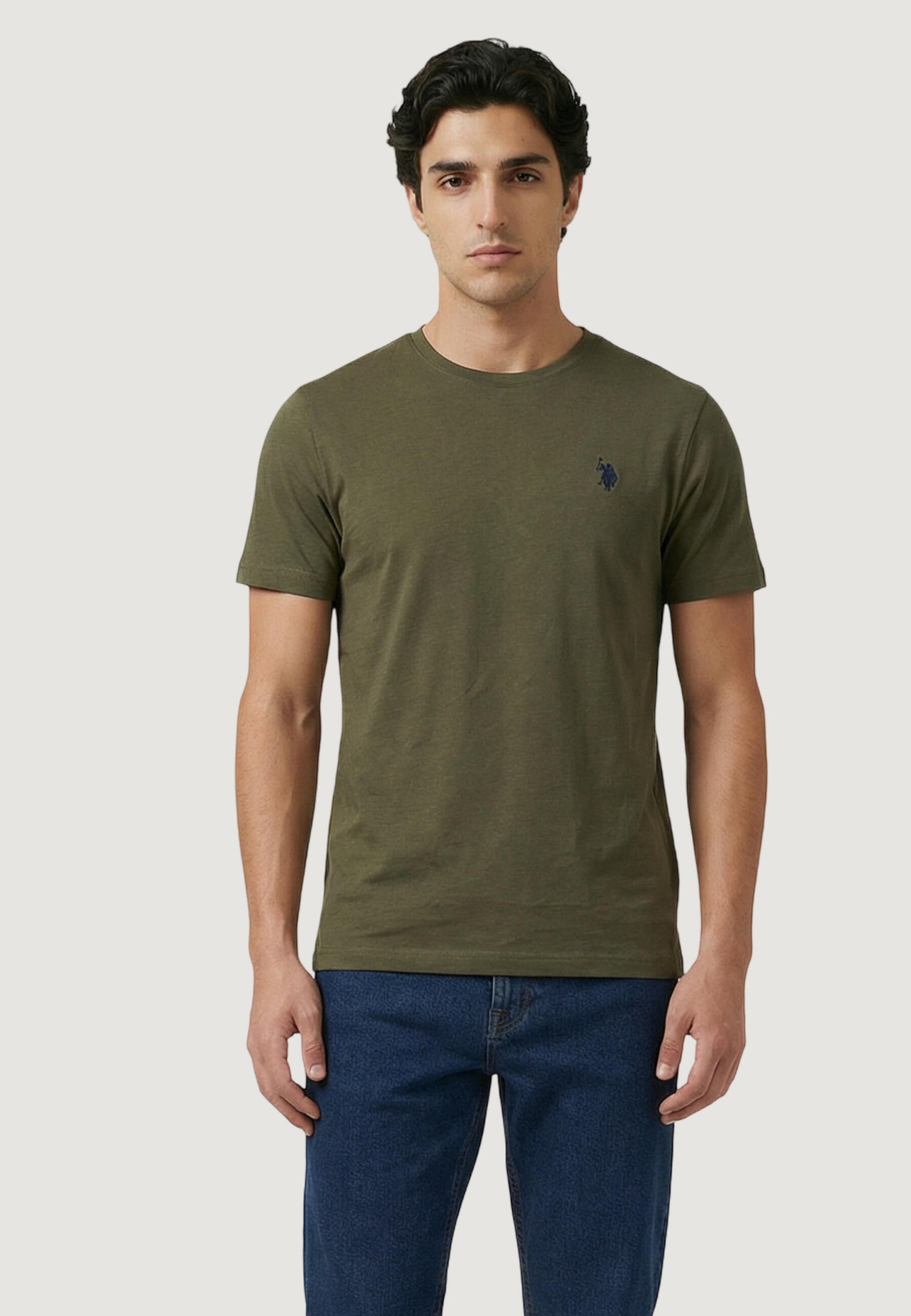 U.s. Polo Assn. T-Shirt Crop Top Mick-Basic Homem Verde da Decathlon