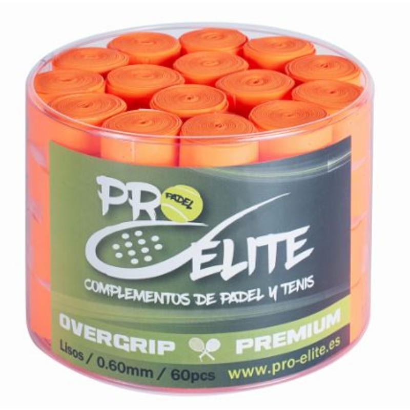 Tamburo Pro Elite Premium Liso Arancio 60 Overgrips 3/5