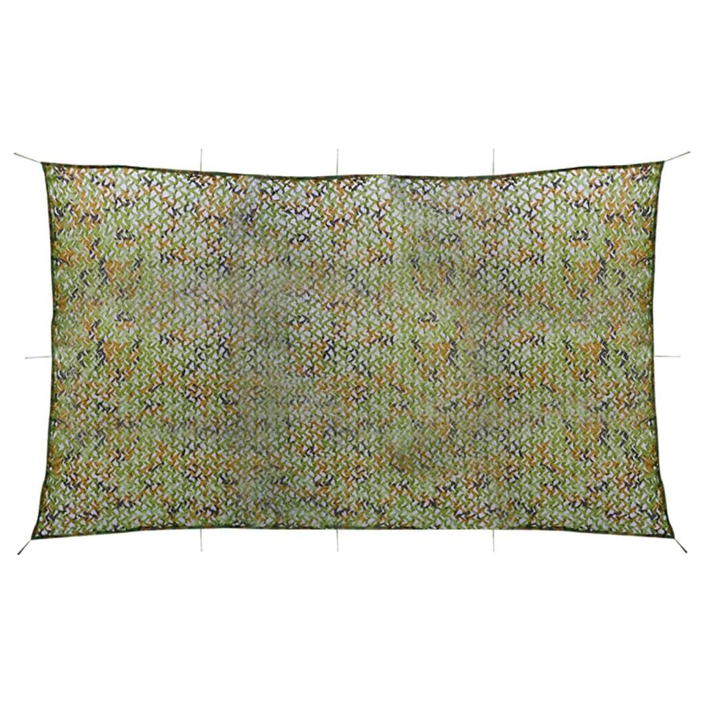 VidaXL camouflagenet 3 x 6 m groen 1/3