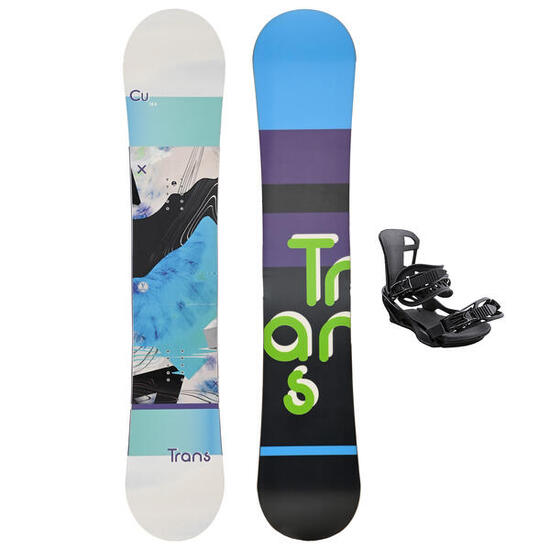 Trans Set Damen Snowboard CU Girl Blau 151cm mit Sonic Bindung M Sale