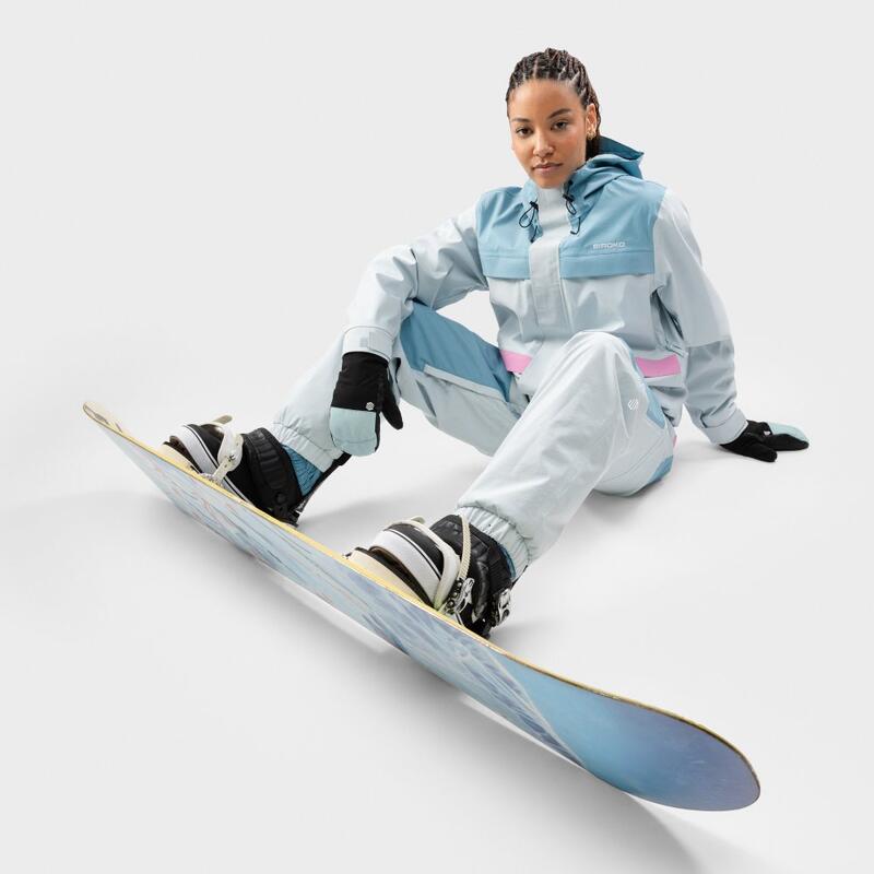 Geacă de snowboard supradimensionată pentru W8-W Yuki Light Blue Albastru