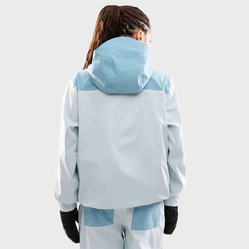 Geacă de snowboard supradimensionată pentru W8-W Yuki Light Blue Albastru