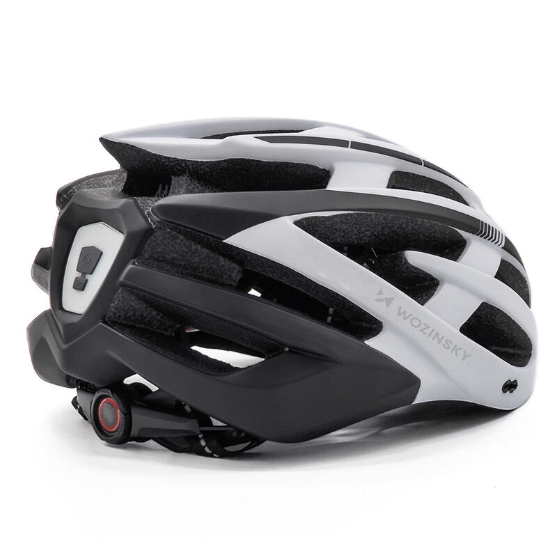 Cască de bicicletă all mountain Wozinsky cu vizieră detașabilă și lumină USB