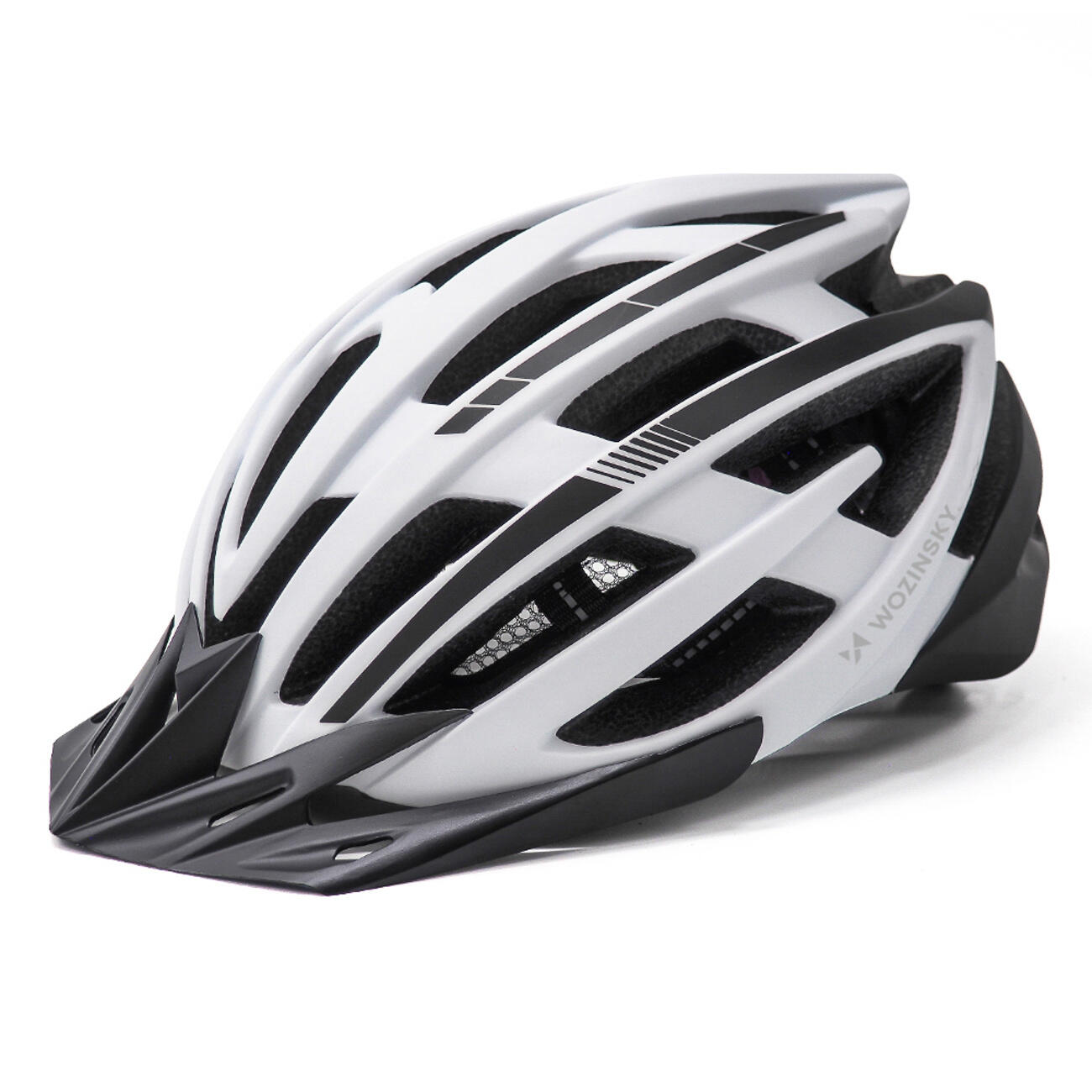 Fahrradhelm Wozinsky mit abnehmbarem visier und USB-licht 2/7