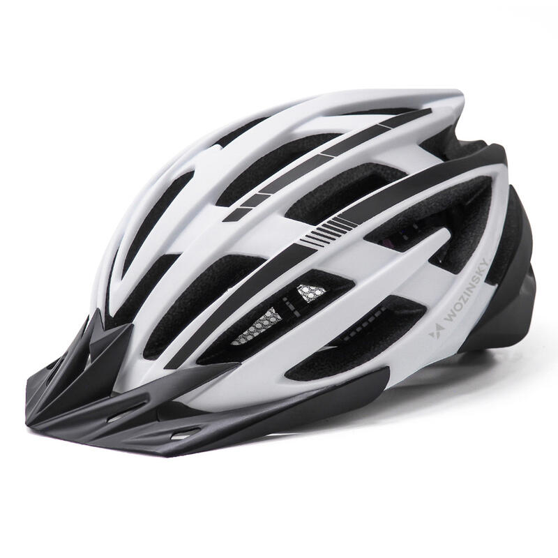 Cască de bicicletă all mountain Wozinsky cu vizieră detașabilă și lumină USB
