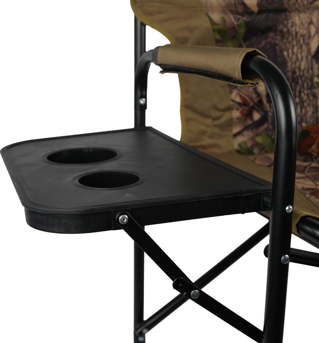 Cadeira de Camping Dobrável com Mesa Lateral - Camuflagem - Cadeira de Diretor 2/6