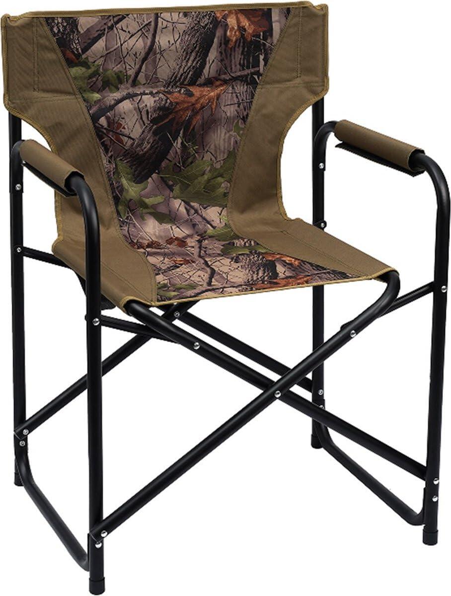 Cadeira de Camping Dobrável com Mesa Lateral - Camuflagem - Cadeira de Diretor 4/6
