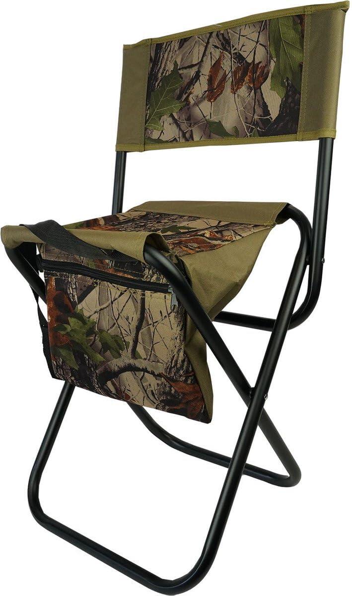 Silla plegable - Taburete de pesca - Con respaldo 4/6