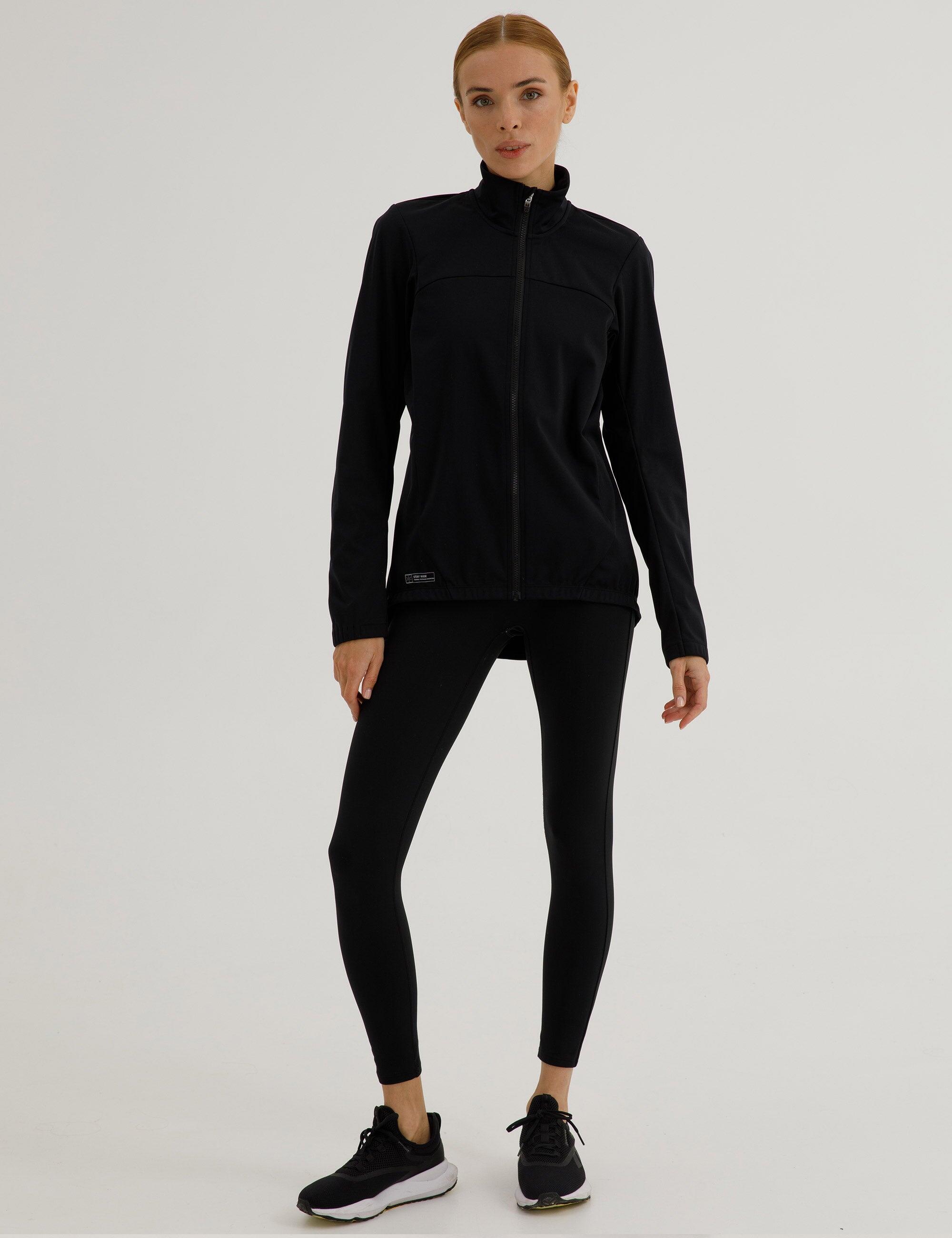 Damen Winter Fahrradjacke Softshell Thermoradjacke Advance Line Schwarz 2/4