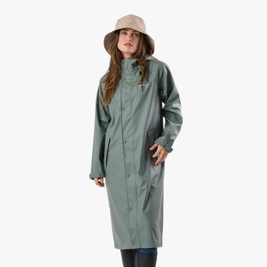 Kurtka przeciwdeszczowa damska do wędrówek wodoodporna Väderöarna Long Coat W