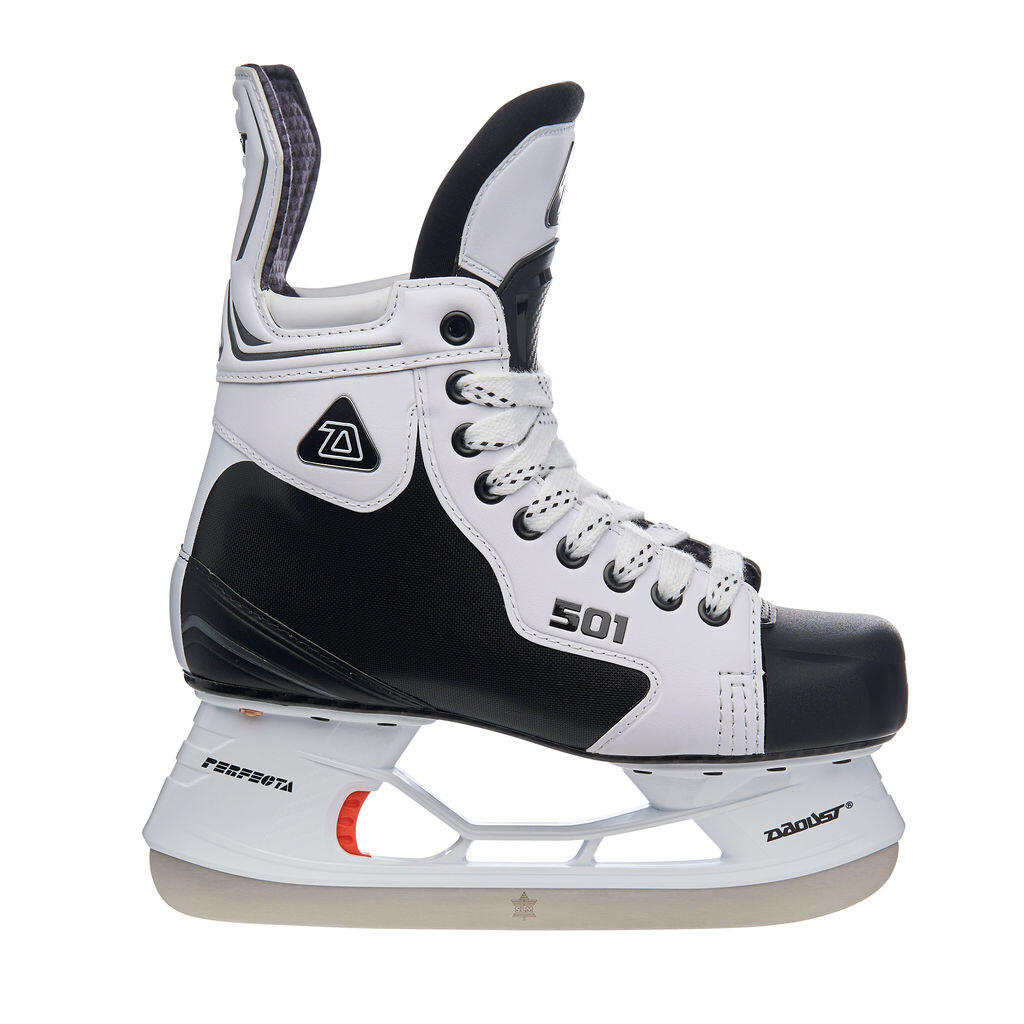 Patins de hóquei no gelo DAOUST 501 brancos, nível intermédio. 2/7